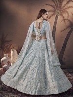 Sky Blue Premium Georgette Lehenga Choli